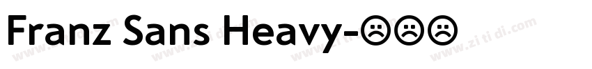 Franz Sans Heavy字体转换